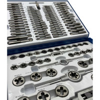 Набор метчиков и плашек TORNERI М2 - М18 (110 предметов) в металлическом кейсе Т023748