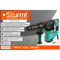 Перфоратор Sturm SDS MAX 1900Вт, 10Дж, 4000уд/мин, 590об/мин, 2 режима, кейс RH2540M