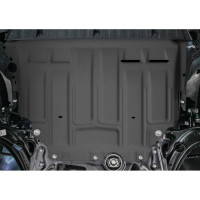 Защита картера + КПП + комплект крепежа AutoMax сталь, Volkswagen Taos 2021-, V - 1.4 (150л.с.) Skoda Karoq 2020-; V - 1.4 (150 л.с.)/Skoda Kodiaq 2 AM.5127.1