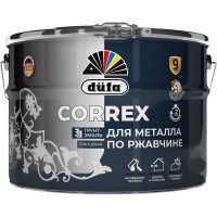 Грунт-эмаль Dufa CORREX 3 в 1 для металла по ржавчине RAL-9006 серебристый 10 л МП00-013676