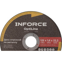 Диск отрезной по металлу OptiLine (125x1.6x22.2 мм) упаковка 20шт. Inforce INB12516-20