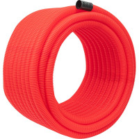 Gigant Гофрированная двустенная труба ПНД гибкая красная D40 с зондом 50м 801040GI