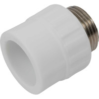 Муфта PP-R бел комб 32х1 НР Gigant GPM-32X1НР