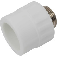 Муфта PP-R бел комб 32х3/4 НР Gigant GPM-32X34НР