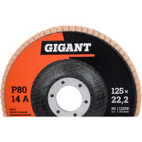 Круг лепестковый торцевой 125x22,2 10 шт Gigant GRF-80-10