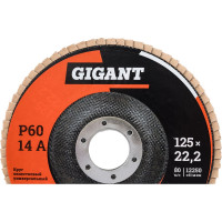 Круг лепестковый торцевой 10 шт 125x22,2 Gigant GRF-60-10