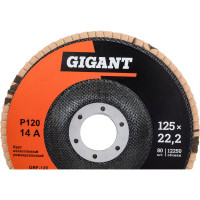 Круг лепестковый торцевой 125x22,2 10 шт Gigant GRF-120-10