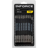 Биты, PH2, 100 мм, 10 шт Inforce 11-01-370