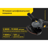 Угловая шлифовальная машина Inforce AG5015ACSV-BL