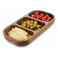 Блюдо Walmer ORGANIC овальное, 3 отделения, 31x16 см W37000934