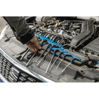 Набор шестигранных ключей HOEGERT TECHNIK "Т" с шаровым наконечником, 8 шт HT1W880