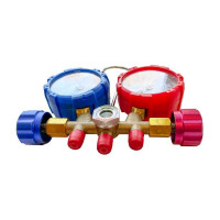 Манометрический коллектор VOLL v-mgr 536 1/4"sae-5.16"sae для хладогентов r22, r134a, r410a, r404a 9.13536