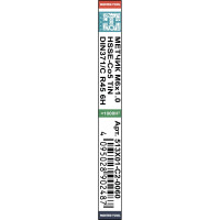 Машинный метчик с винтовой канавкой H-Tools М6 шаг 1.0 DIN371 HSSE-TiN 513X01-C2-0060