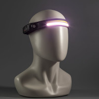 Налобный фонарь RITTER LED COB регулируемый ремень датчик дв 5 режима 7Вт+3Вт 1200 мАч 600Лм IP44 56205 8