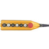 Пульт управления Emas 7-ми кнопочный, с аварийной кнопкой 40 мм, 250 В, 4А PV7E40B222