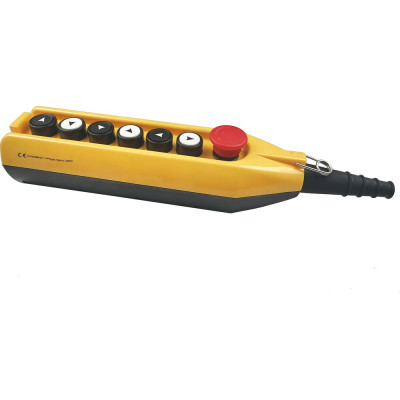 Пульт управления Emas 7-ми кнопочный, с аварийной кнопкой 40 мм, 250 В, 4А PV7E40B222