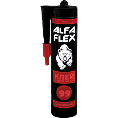 Клей ALFAFLEX жидкие гвозди, суперсильный, бежевый, 280 мл 534265