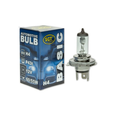 Галогенная лампа SCT H4 Basic, 12 В, 60/55 Вт, P43t 202792