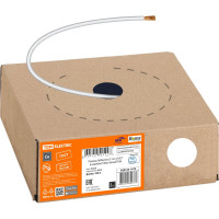 Провод TDM ELECTRIC ПуГВнг(А)-LS 1х1,5 ГОСТ в коробке (100м), белый SQ0124-1475