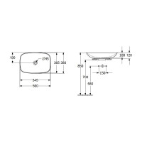 Раковина Villeroy & Boch Loop & Friends 56 4A490001 00279600