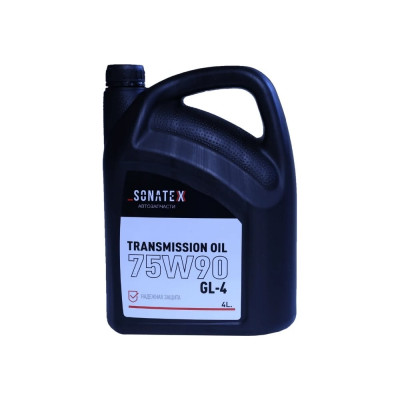 Трансмиссионное масло Sonatex 75W90 GL-4, 4 л 102701