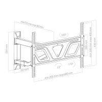 TV кронштейн ABC Mount WALLPRO 60 black 51107
