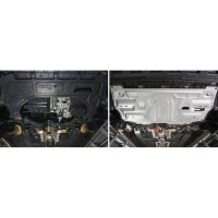 Защита картера и КПП Rival Jetta VA3/Seat Ibiza/Skoda Fabia/Fabia RS/Rapid/Roomster/Volkswagen Polo 333.5842.1