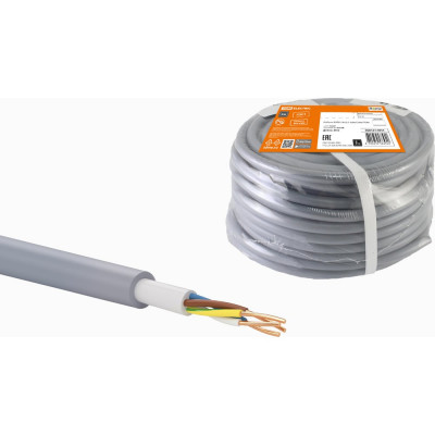 Кабель TDM ELECTRIC NYM-J 4х2,5-0,66 20 м SQ0121-0054