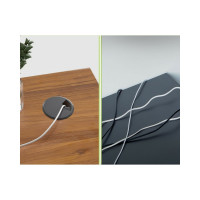 Письменный стол Eureka ERK-CD-5501 с шириной 139 см Black ERK-CD-5501-V1