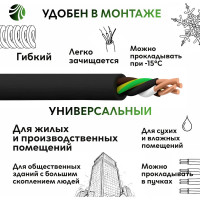 Кабель ОРЕОЛ ВВГ нгА -LS LTx 4х1,5 мм ГОСТ 100 м 83053