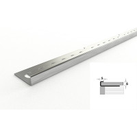 Профиль окантовочный под плитку ЛУКА (6 мм, 2,7 м, нержавеющая сталь, Без покрытия) УТ000042837