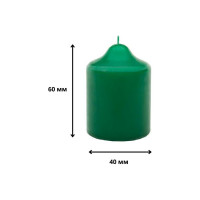 Свеча Антей Candle бочонок 40x60 мм, цвет: зеленый, запах: яблоко 5070925