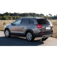 Пороги "Premium-Black" Rival для Chevrolet Captiva I рестайлинг 2011-2016/Opel Antara I рестайлинг 2010-2017, 173 см, 2 шт., алюминий, A173ALB.4201.1