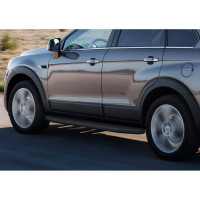 Пороги "Premium-Black" Rival для Chevrolet Captiva I рестайлинг 2011-2016/Opel Antara I рестайлинг 2010-2017, 173 см, 2 шт., алюминий, A173ALB.4201.1