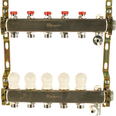 Коллектор в сборе 1", 5 выходов под евроконус TE-SA 220A2-06-05D