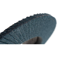 Круг лепестковый торцевой по металлу METAL Standard (125х22 мм, зерно 80) D.BOR F29-MS-Z080P-125-22