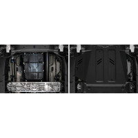 Защита КПП Rival (черная) для Mercedes-Benz G-klasse W464 (V - 4.0 (421/585 л.с.)) 2018-н.в., 333.3953.1