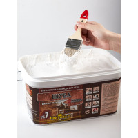 Декор - паста Finlux Святозар - 7 ШУБА акриловое фактурное покрытие с гребешками, белое, 9 кг 4603783200139