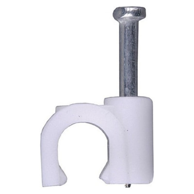 Скоба с оцинкованным гвоздём (100 шт; 4 мм) для крепления кабеля Stayer 4510-04