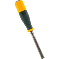 Стамеска, упрочненное полотно, ударопрочная двухкомпонентная ручка, стальной затыльник для ударных работ, 12мм KRAFTOOL EXPERT 1815-12_z01