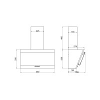 Кухонная вытяжка ELIKOR КВ Титан 60П-430-К3Д черный/черный 265672