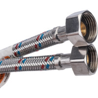 Подводка к смесителю (пара; 1.0 м; 1/2F-M10) VRT 521797