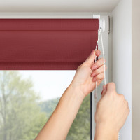 Рулонная штора PRAKTO Shantung 110х160 см, бордо 7792836