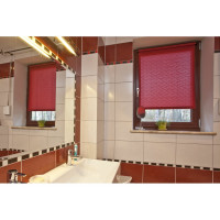 Рулонная штора PRAKTO Shantung 110х160 см, бордо 7792836