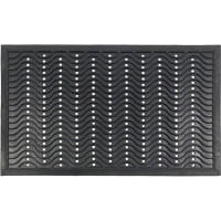 Резиновый коврик SUNSTEP Волна 50х80 см, черный 31-068