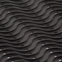 Резиновый коврик SUNSTEP Волна 50х80 см, черный 31-068