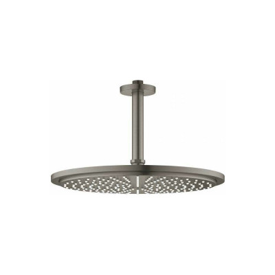 Верхний душ с потолочным кронштейном GROHE RSH 9.5 л/мин, темный графит матовый 26067AL0