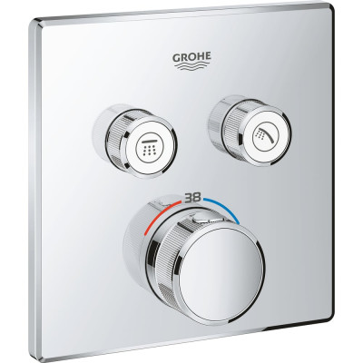 Термостат для ванны и душа GROHE Grohtherm SmartControl комплект верхней монтажной части 29124000