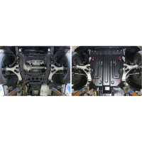 Защита картера АвтоБРОНЯ Porsche Cayenne 2010-2014 2014-2018/VW Touareg 2010-, st 2mm, 111.05824.2