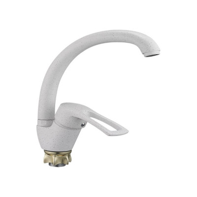 Смеситель для кухни G-lauf с высоким поворотным изливом, белый 8G4-A181KW